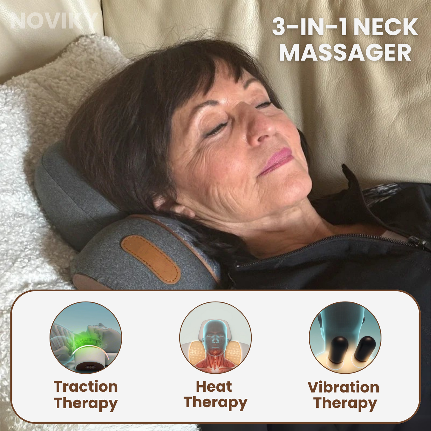 NoviLux™ | 3-in-1 Neck Massager Pillow